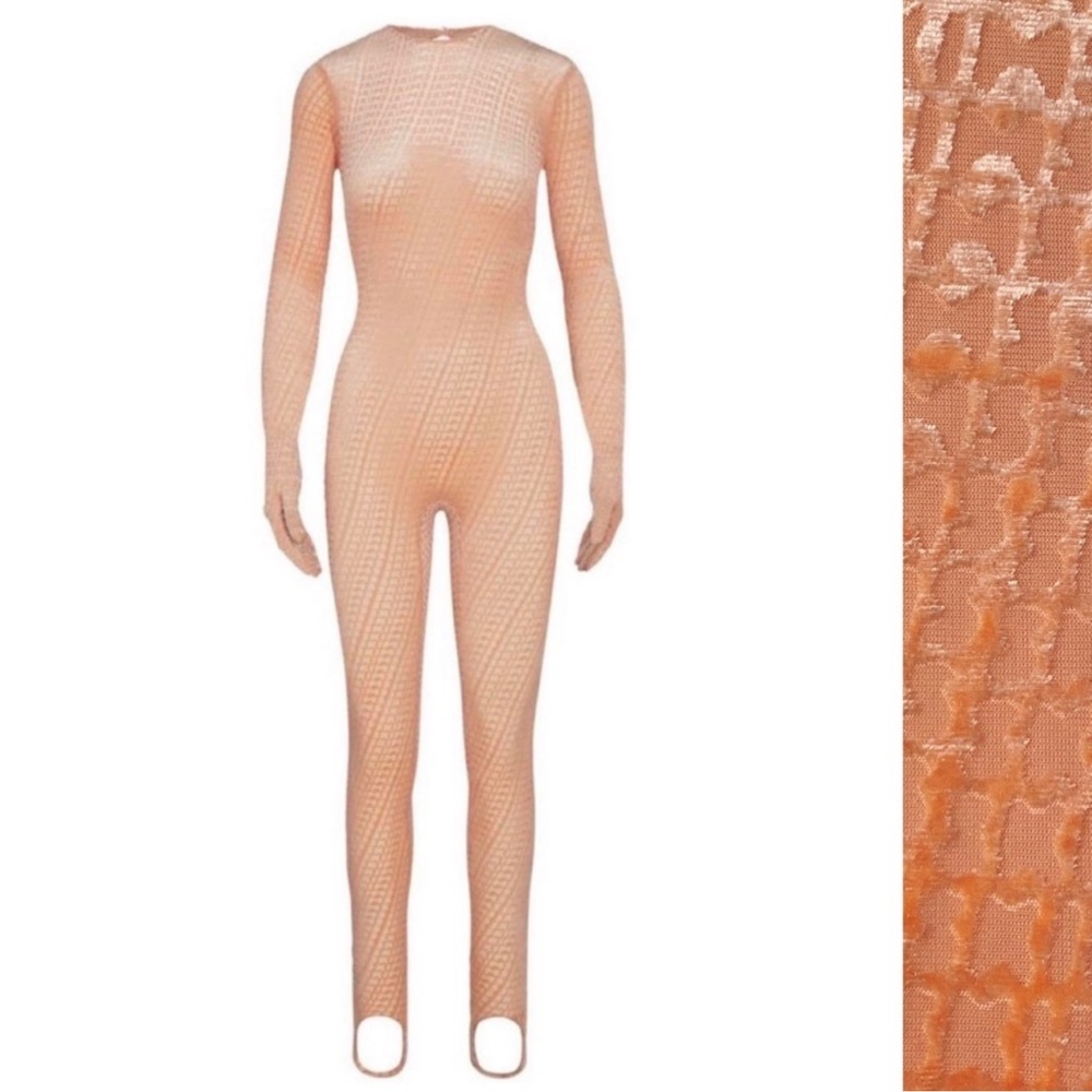 Skims Velvet Stirrup Catsuit